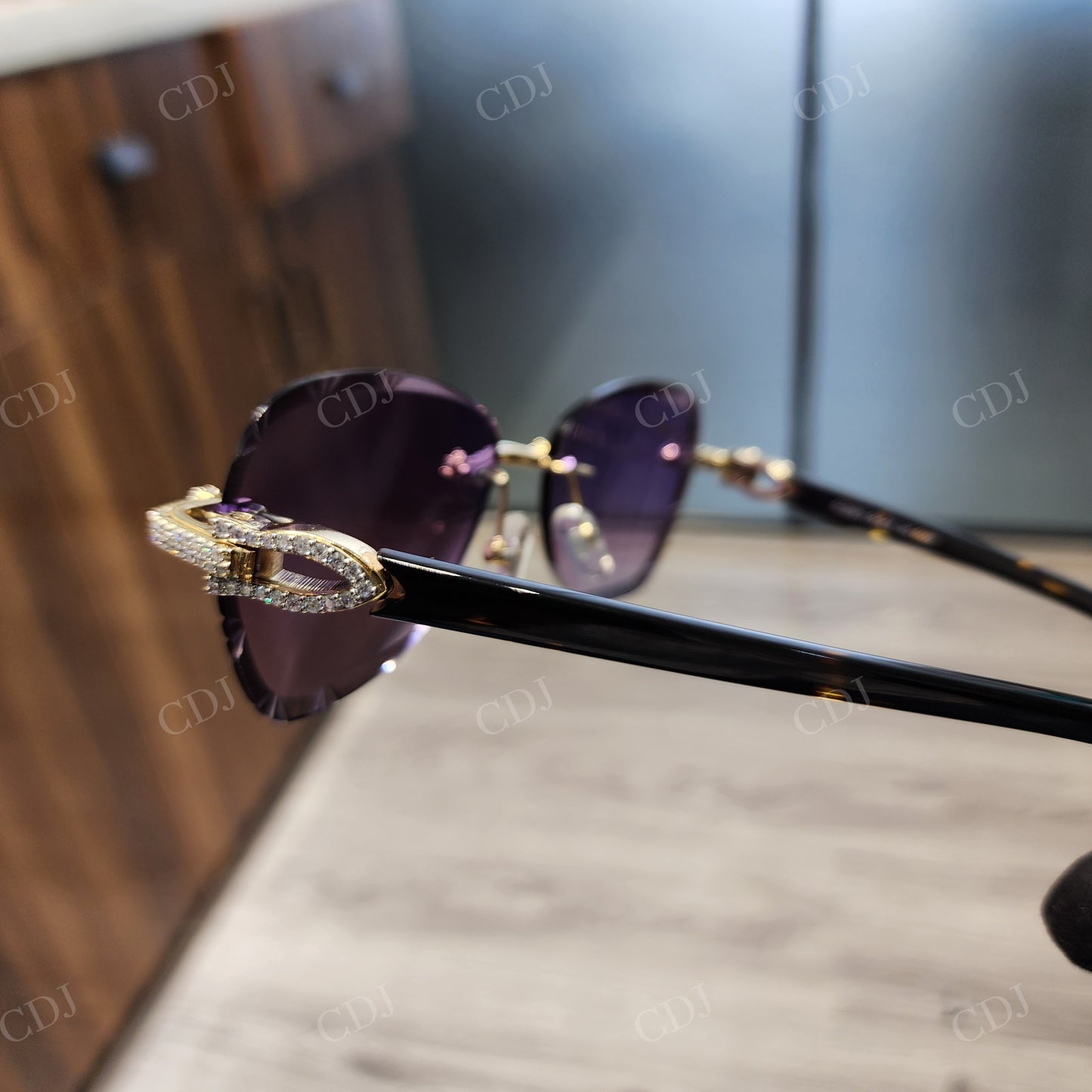 Purple Shades Moissanite Sunglasses