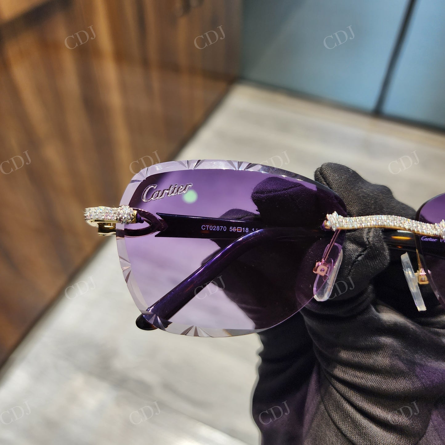 Purple Shades Moissanite Sunglasses