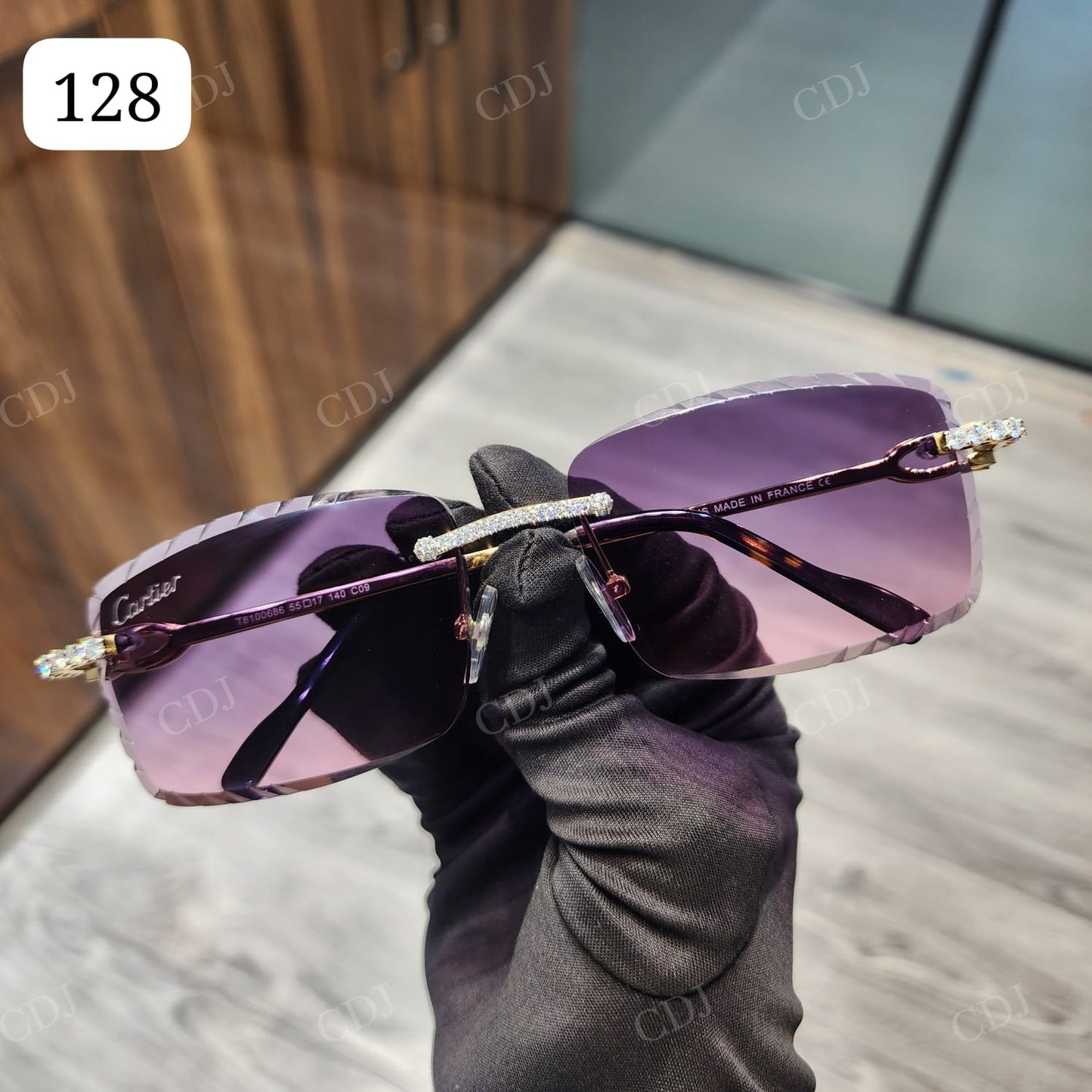 Hip Hop Moissanite Custom Sunglasses