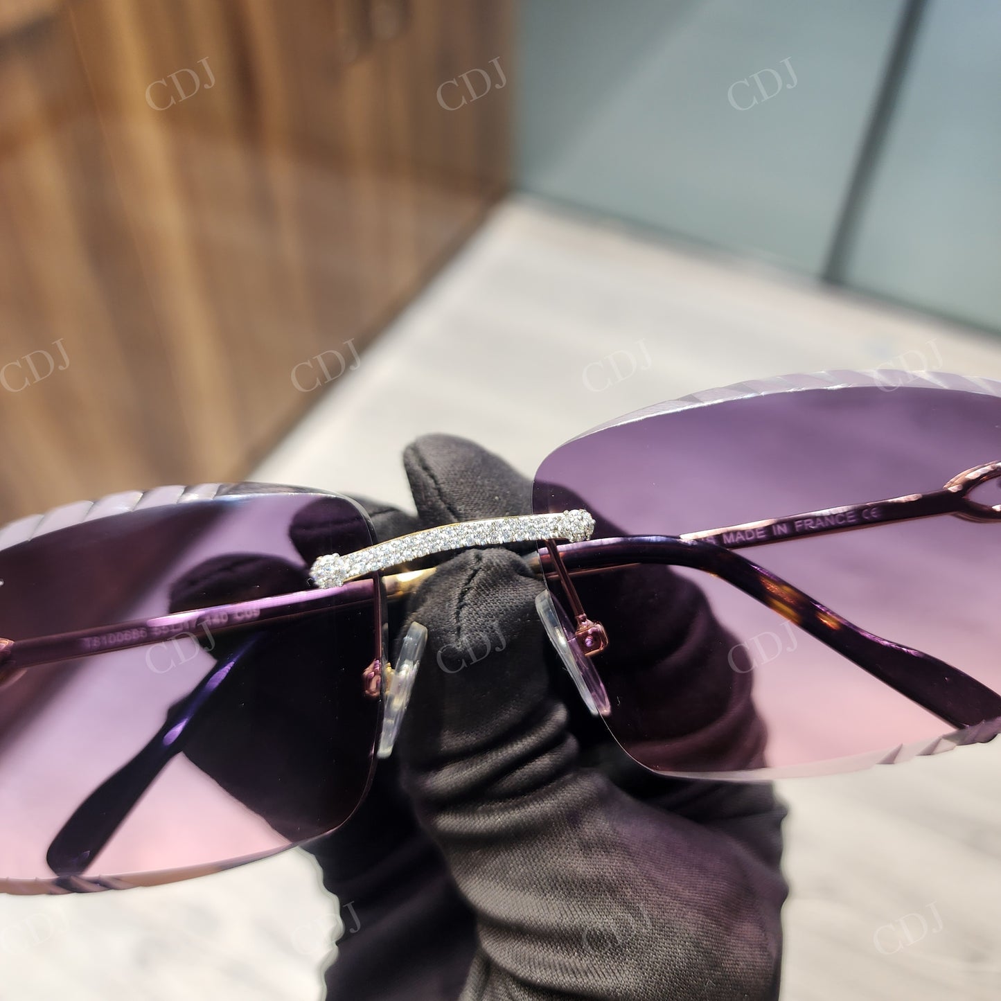 Hip Hop Moissanite Custom Sunglasses