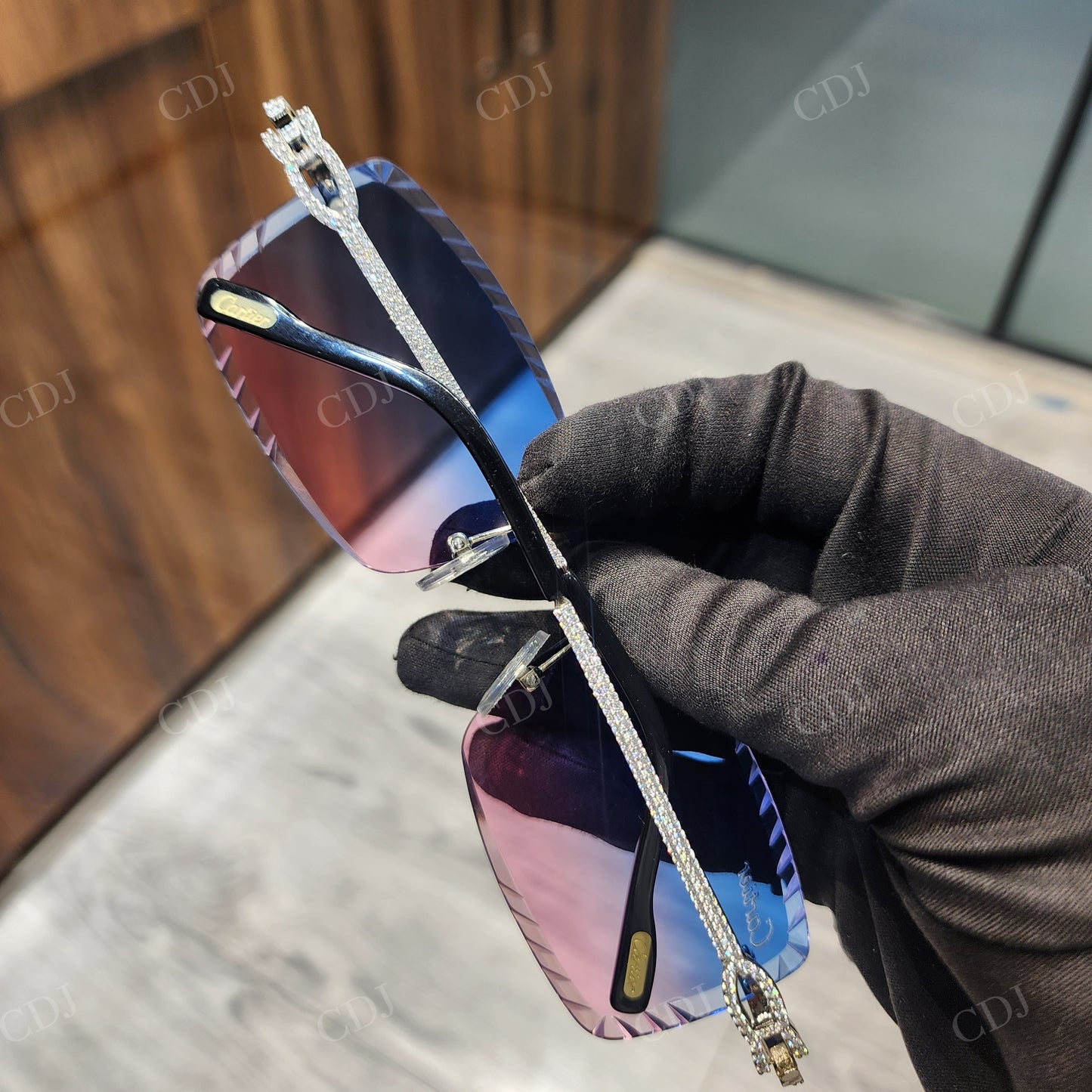 Blue & Pink Shades Custom Sunglasses