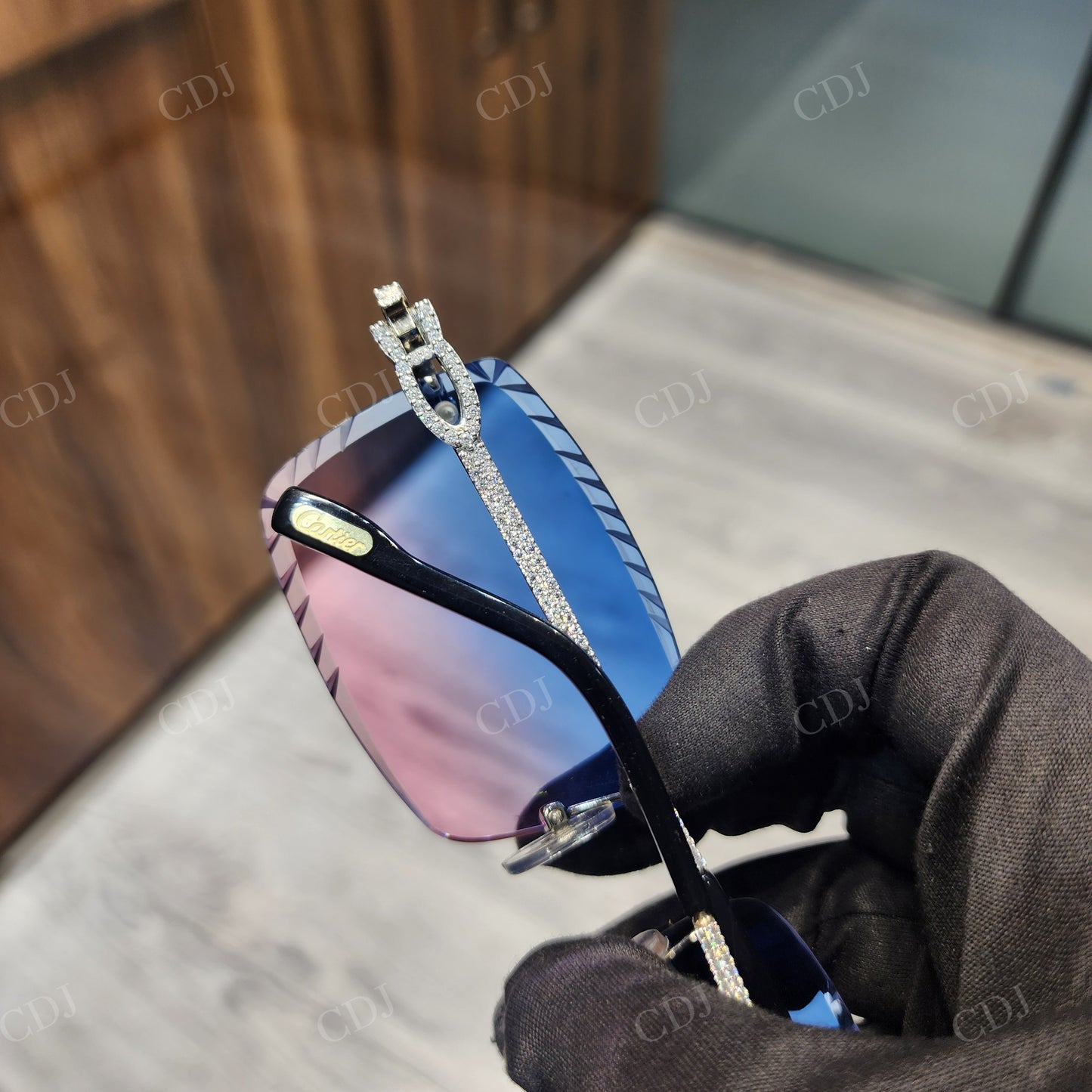 Blue & Pink Shades Custom Sunglasses