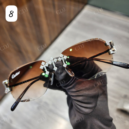 High Quality GRA Certified VVS Moissanite Hip Hop Sunglasses