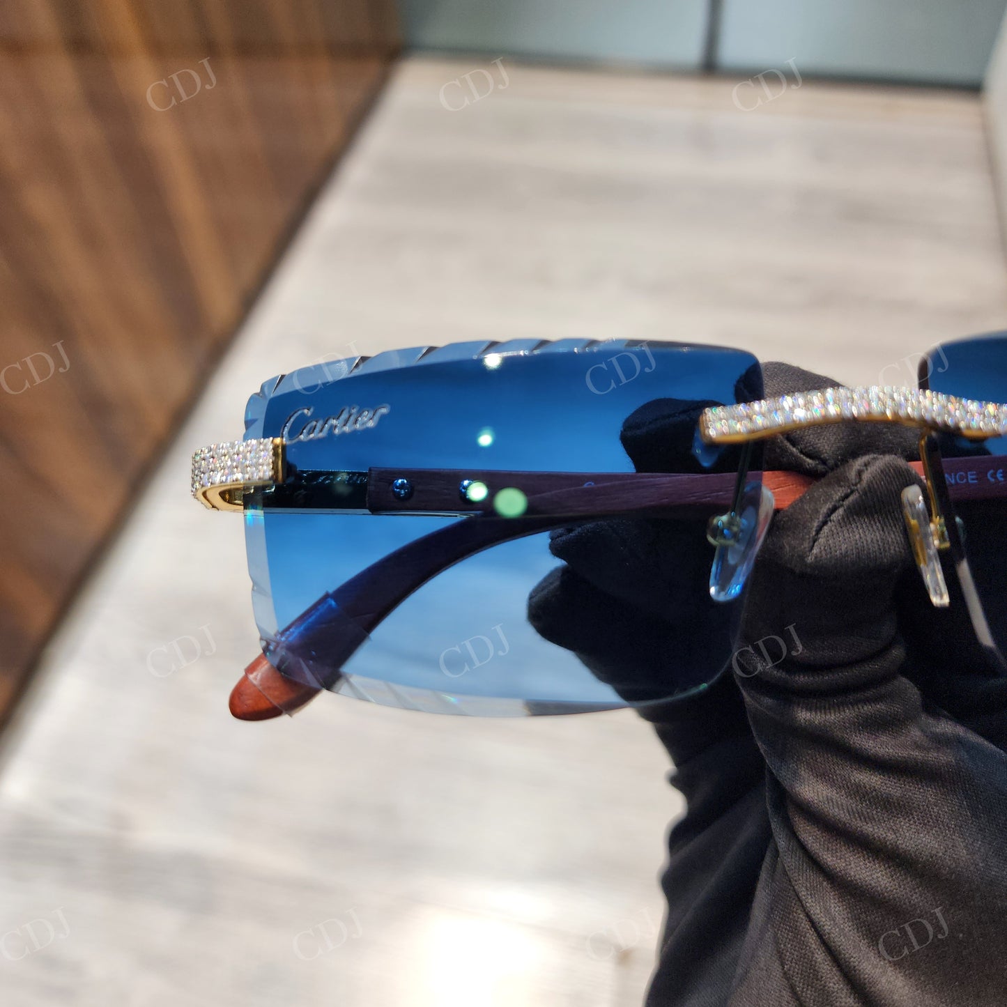 Iced Out Rapper Style Hip Hop Moissanite Sunglasses