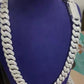 VVS Moissanite Custom 18MM Cuban Link Sterling Silver Chain