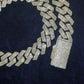 18MM Moissanite Iced Out Sterling Silver Cuban Link Chain