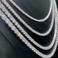 2MM Moissanite 925 Sterling Silver Tennis Chain