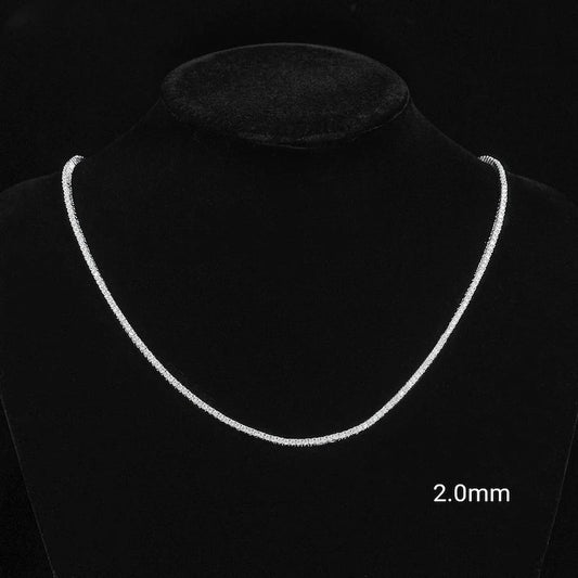 2MM Moissanite 925 Sterling Silver Tennis Chain