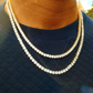 5MM VVS Moissanite Diamond Silver Tennis Chain